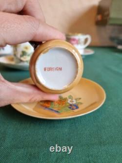 TASSES À CAFÉ EN CHINE ANCIENNE AVEC SOUS-TASSES