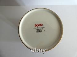 Tasse à café et soucoupe en fine porcelaine osseuse Spode vintage à motif floral F1648-n
