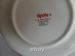 Tasse à café et soucoupe en fine porcelaine osseuse Spode vintage à motif floral F1648-n