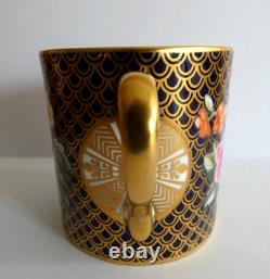 Tasse à café et soucoupe florale en porcelaine fine Spode vintage F1648-n