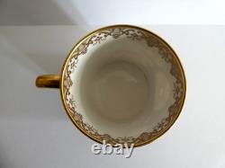 Tasse à café et soucoupe florale en porcelaine fine Spode vintage F1648-n
