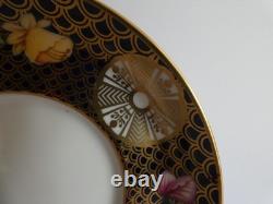 Tasse à café et soucoupe florale en porcelaine fine Spode vintage F1648-n