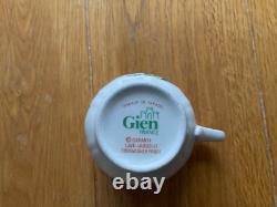 Tasse à espresso et soucoupe vintage GIEN France Oiseaux de Paradis ensemble de 6 pièces