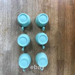 Tasses/Soucoupes à Expresso Vintage Guzzini et Plateau