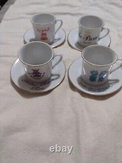 Tasses à espresso et soucoupes vintage Seymore Mann Jet Set