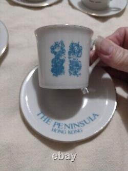 Tasses à espresso et soucoupes vintage Seymore Mann Jet Set