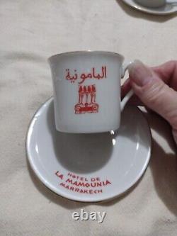 Tasses à espresso et soucoupes vintage Seymore Mann Jet Set