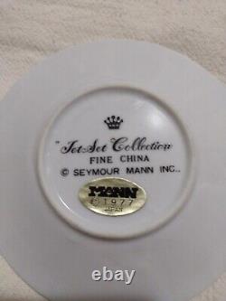 Tasses à espresso et soucoupes vintage Seymore Mann Jet Set