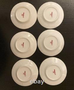 Tasses à espresso vintage et soucoupes Maxim's de Paris, ensemble de 6