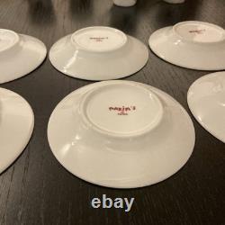 Tasses à espresso vintage et soucoupes Maxim's de Paris, ensemble de 6
