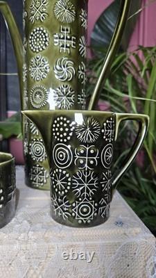 Théière Totem Portmeirion Vert Foncé Susan Williams Ellis Vintage 70