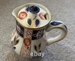 Théière, cafetière, cruchon à lait et bassin à sucre Imari de Sudlow's Burslem vintage