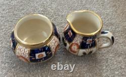 Théière, cafetière, cruchon à lait et bassin à sucre Imari de Sudlow's Burslem vintage