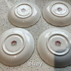 Théière en porcelaine bone china Royal Albert Vintage Tranquility, tasses, soucoupes, sucre et lait