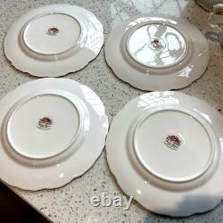 Théière en porcelaine bone china Royal Albert Vintage Tranquility, tasses, soucoupes, sucre et lait