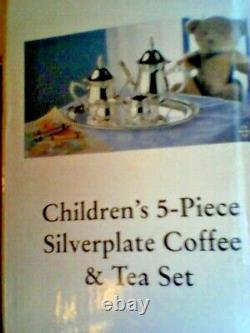 Towle 5 Pièces En Argent Pour Enfants Cafe & Tea Set Vintage 1990's