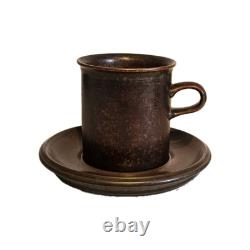 Un service à café Vintage Arabia Finland Ruska Ulla Procope avec six tasses et soucoupes