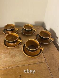 VALDEMORA SAN CLAUDIO Ensemble de 5 tasses à expresso vintage / soucoupes Espagne