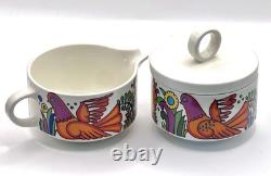 VILLEROY & BOCH / ACAPULCO / Service à café pour 3 / Vintage / 9 articles / État très bon