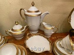 Vintage 10 Tasses 10 Soucoupes Bavière Allemande Schumann Porcelain Coffee Set