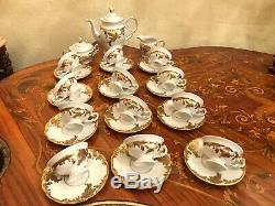 Vintage 12 Tasses 12 Soucoupe En Porcelaine Kpm Set Café