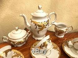 Vintage 12 Tasses 12 Soucoupe En Porcelaine Kpm Set Café