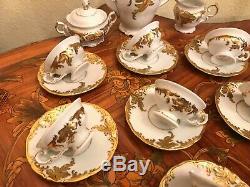 Vintage 12 Tasses 12 Soucoupe En Porcelaine Kpm Set Café