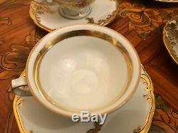 Vintage 12 Tasses 12 Soucoupe En Porcelaine Kpm Set Café