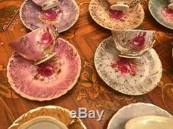 Vintage 12 Tasses 12 Soucoupes Japonais Maruei Porcelaine Sets De Café