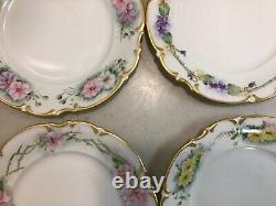 Vintage 12 pièces Hutschenreuther Gelb Tasses Soucoupes Assiettes à Dessert MMB56