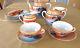 Vintage 14 Piece Tea Coffee Set Maison Sur Le Lac Withswan Orange Blue Fabriqué Au Japon
