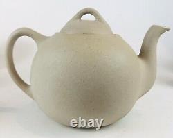 Vintage 1990's The Pigeon Forge Pottery Tennessee Sand Tea Set Coffee Cups 9pc