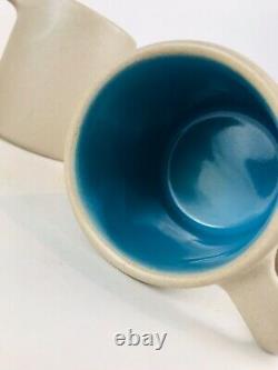 Vintage 1990's The Pigeon Forge Pottery Tennessee Sand Tea Set Coffee Cups 9pc