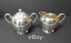 Vintage 3-piece Sanborn Mexico Sterling Silver Coffee / Tea Set, 1213 Grammes