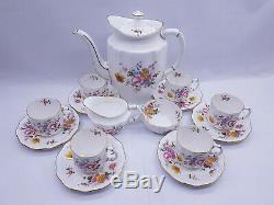 Vintage 6 Place Royal Crown Derby'posies De Café Set Mint Condition