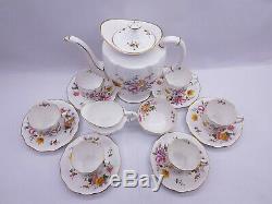 Vintage 6 Place Royal Crown Derby'posies De Café Set Mint Condition