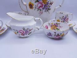 Vintage 6 Place Royal Crown Derby'posies De Café Set Mint Condition