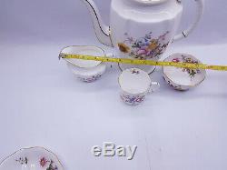 Vintage 6 Place Royal Crown Derby'posies De Café Set Mint Condition