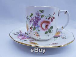 Vintage 6 Place Royal Crown Derby'posies De Café Set Mint Condition