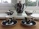 Vintage Années 1950 Johann Haviland Rrw Bavaria Gilded Coffee Set For Two
