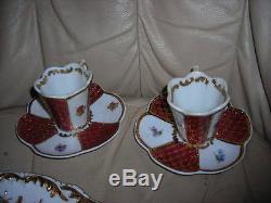 Vintage / Antique Porcelaine Gold Embossed German Kpm Tea Or Coffee Set Or Service