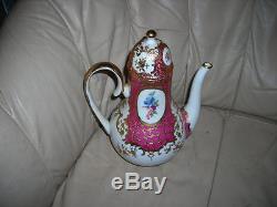 Vintage / Antique Porcelaine Gold Embossed German Kpm Tea Or Coffee Set Or Service