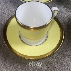 Vintage Coalport Athelone Set De Café Jaune