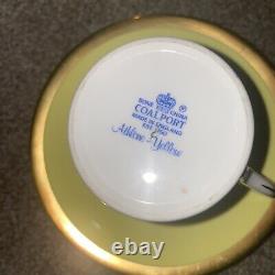 Vintage Coalport Athelone Set De Café Jaune