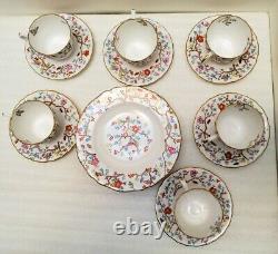 Vintage Copeland Spode Shanghai Demitasse Café Chine Set 17 Pcs