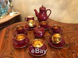 Vintage Danemark Soholm Søholm Café Jeu De 6 Et 1 Paire Supplémentaire