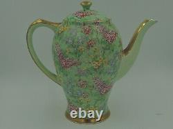 Vintage Empire Chintz Lilac Time Théière / Pot De Café Tea Set Sugar Bowl Creamer
