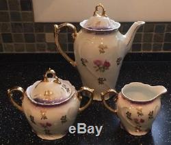 Vintage Espresso Floral Demitasse Espresso Café 26 Piece Set Allemagne Mint