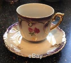 Vintage Espresso Floral Demitasse Espresso Café 26 Piece Set Allemagne Mint