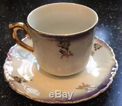 Vintage Espresso Floral Demitasse Espresso Café 26 Piece Set Allemagne Mint